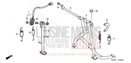 STAENDER (CBF600S6/SA6/N6/NA6) CBF600NA6 de 2006